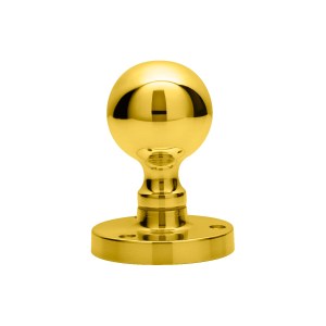 CARLISLE BRASSĀ® Victorian Ball Mortice Knob - Polished Brass - 61mm