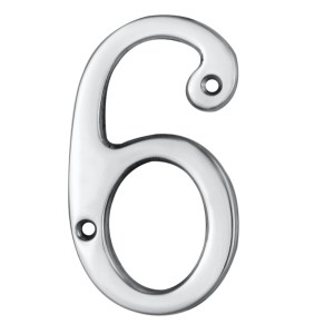 CARLISLE BRASSĀ® Numerals (0-9) Number 6/9 - Polished Chrome - 76mm