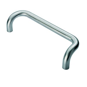 EUROSPEC® 25mm Cranked Pull Handle 300mm Centres - Satin Stainless Steel