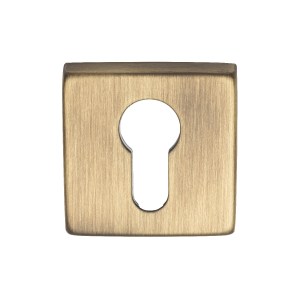 MANITALĀ® Square Euro Profile Escutcheon - Brushed Bronze Matt