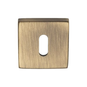 MANITALĀ® Square Standard Key Escutcheon - Brushed Bronze Matt