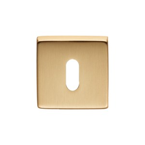 MANITALĀ® Square Standard Key Escutcheon - Satin Brass