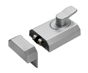 EUROSPEC® Contract Rim Cylinder Rollerbolt 60mm - Satin Chrome