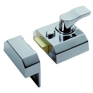 EUROSPEC® Contract Rim Cylinder Nightlatch 40mm - Polished Chrome