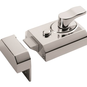 EUROSPEC® Contract Rim Cylinder Nightlatch 60mm - Polished Chrome