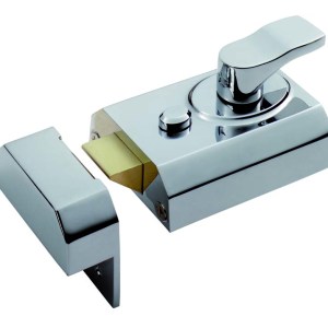 EUROSPEC® Deadlocking Rim Cylinder Nightlatch 60mm - Polished Chrome