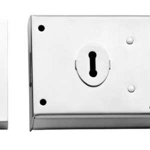 EUROSPEC® Traditional Rim Deadlock - Polished Chrome - 4x3"