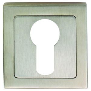 EUROSPECĀ® Square Escutcheons - Polished Stainless Steel/Satin Stainless Steel - 52 x 8mm