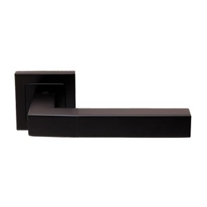 EUROSPECĀ® Alvar Designer Lever on Sprung Square Rose - Black