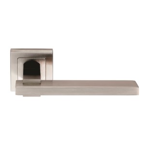 EUROSPEC® Tange Designer Lever on Sprung Square Rose - Satin Stainless Steel