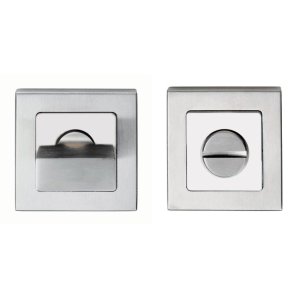EUROSPECĀ® Square Thumbturn and Release - Polished Stainless Steel/Satin Stainless Steel - 5mm