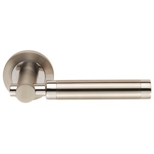 EUROSPECĀ® Steelworx SWL Astoria Lever on Rose - Polished Stainless Steel/Satin Stainless Steel