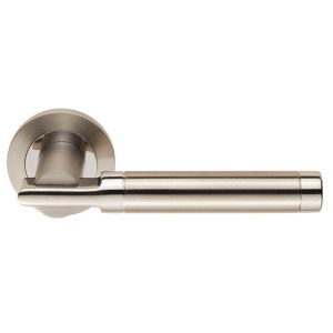 EUROSPECĀ® Steelworx SWL Berna Lever on Rose - Polished Stainless Steel/Satin Stainless Steel
