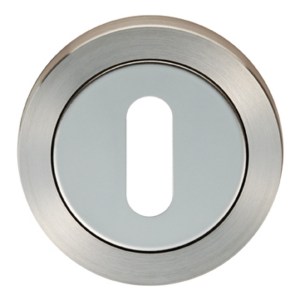 EUROSPECĀ® Steelworx SWL Escutcheon - Polished Stainless Steel/Satin Stainless Steel - 52 x 7mm