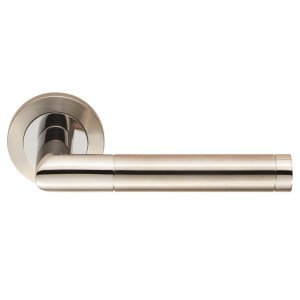 EUROSPEC® Steelworx SWL Treviri Lever on Rose - Polished Stainless Steel/Satin Stainless Steel