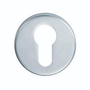 SEROZZETTAĀ® Serozzetta Euro Profile Escutcheon - Satin Chrome - 52mm dia.
