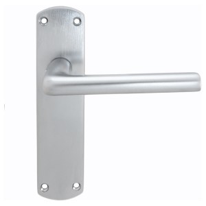 SEROZZETTAĀ® Serozzetta Uno Lever on Latch Backplate - Satin Chrome - 42mm x 170mm