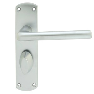 SEROZZETTAĀ® Serozzetta Uno Lever on WC Backplate - Satin Chrome - 42mm x 170mm - 57mm c/c