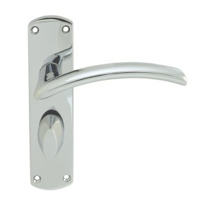 SEROZZETTAĀ® Serozzetta Tres Lever on WC Backplate - Polished Chrome - 42mm x 170mm - 57mm c/c