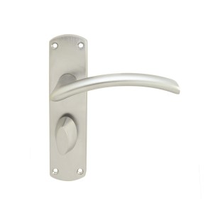 SEROZZETTAĀ® Serozzetta Tres Lever on WC Backplate - Satin Chrome - 42mm x 170mm - 57mm c/c