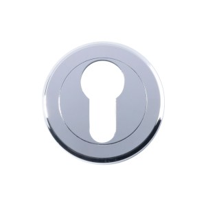 SEROZZETTAĀ® Serozzetta Euro Profile Escutcheon - Polished Chrome - 52mm dia.