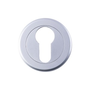 SEROZZETTAĀ® Serozzetta Euro Profile Escutcheon - Satin Chrome - 52mm dia.