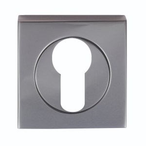 SEROZZETTAĀ® Serozzetta Square Euro Profile Escutcheon - Black Nickel - 52mm dia.