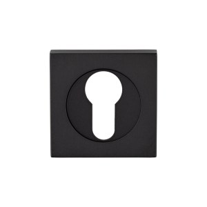 SEROZZETTAĀ® Serozzetta Square Euro Profile Escutcheon - Black