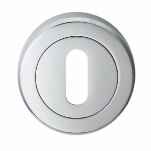 SEROZZETTAĀ® Serozzetta Standard Profile Escutcheon - Polished Chrome - 52mm dia.