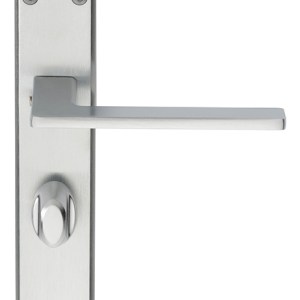 SEROZZETTAĀ® Serozzetta Zone Lever on WC Backplate - Satin Chrome - 180mm x 40mm