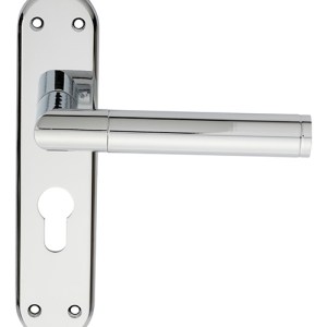 SEROZZETTAĀ® Serozzetta Scope Lever on Euro Lock Backplate - Polished Chrome - 180 x 40mm