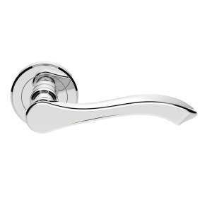 SEROZZETTAĀ® Serozzetta Style Lever on Round Rose - Polished Chrome - 115mm