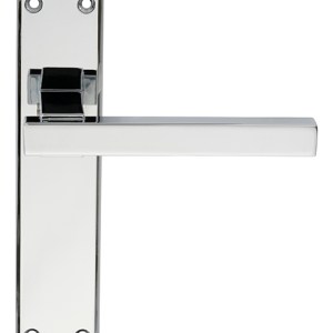SEROZZETTAĀ® Serozzetta Stratus Lever on Latch Backplate - Polished Chrome - 180mm x 40mm