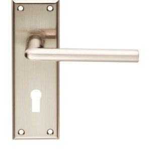 SEROZZETTAĀ® Serozzetta Dieci Lever on Lock Backplate - Satin Nickel - 57mm