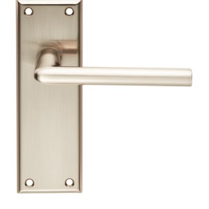 SEROZZETTAĀ® Serozzetta Dieci Lever on Latch Backplate - Satin Nickel