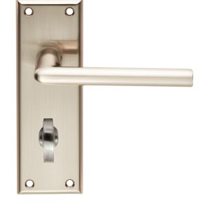 SEROZZETTAĀ® Serozzetta Dieci Lever on Bathroom Backplate - Satin Nickel - 57mm