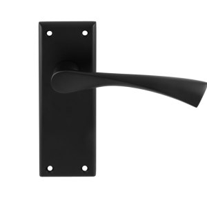 SEROZZETTAĀ® Serozzetta Venti Lever on Latch Backplate - Black