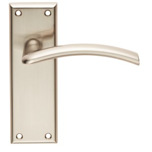 SEROZZETTAĀ® Serozzetta Trenta Lever on Latch Backplate - Satin Nickel