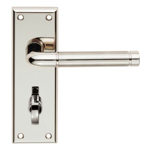 SEROZZETTAĀ® Serozzetta Quaranta Lever on Bathroom Backplate - Polished Nickel/Satin Nickel - 57mm