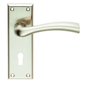 SEROZZETTAĀ® Serozzetta Cinquanta Lever on Lock Backplate - Satin Nickel - 57mm