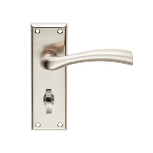 SEROZZETTAĀ® Serozzetta Cinquanta Lever on Bathroom Backplate - Satin Nickel - 57mm