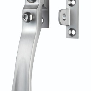 CARLISLE BRASSĀ® Locking Casement Fastener - Satin Chrome - 57mm x 13mm