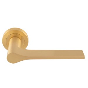 MANITALĀ® Manital Vela Lever on Round Rose - Satin Brass