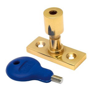 CARLISLE BRASSĀ® Locking Casement Stay Pin - Polished Brass - 40 x 15mm