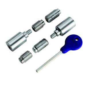 CARLISLE BRASS® Sash Window Stop - Satin Chrome - 25 x 16mm