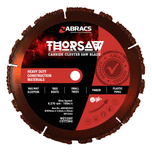 ABRACS® Thorsaw Carbide Cluster Saw Blade 300mm x 3.8mm x 20mm