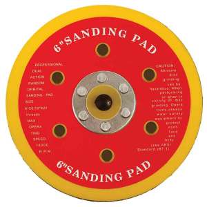 ABRACSĀ® Hook & Loop Backing Pad 150mm x 5/16 UNF 6 Holes