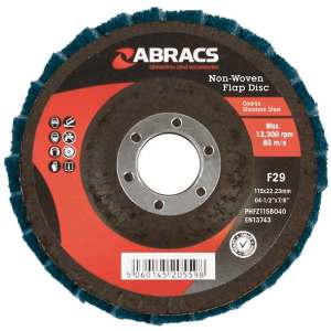 ABRACS® Non Woven Flap Disc 115mm Green (Fine)