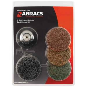 ABRACSĀ® 3" Roloc Surface Conditioning Kit