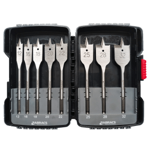 ABRACSĀ® 8pc Flat Wood Bit Set